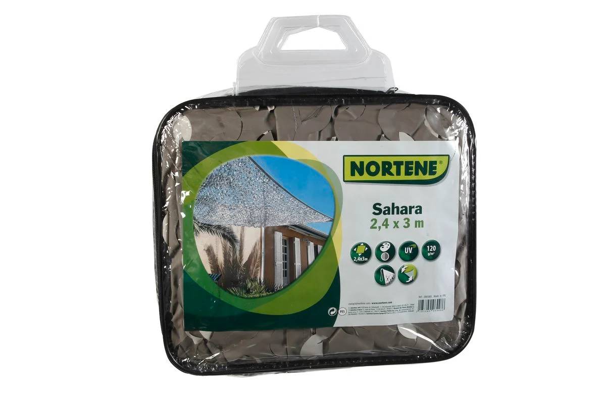 Nortène - SAHARA Filet d'ombrage bicolore réversible 2,40x3m - Image 2