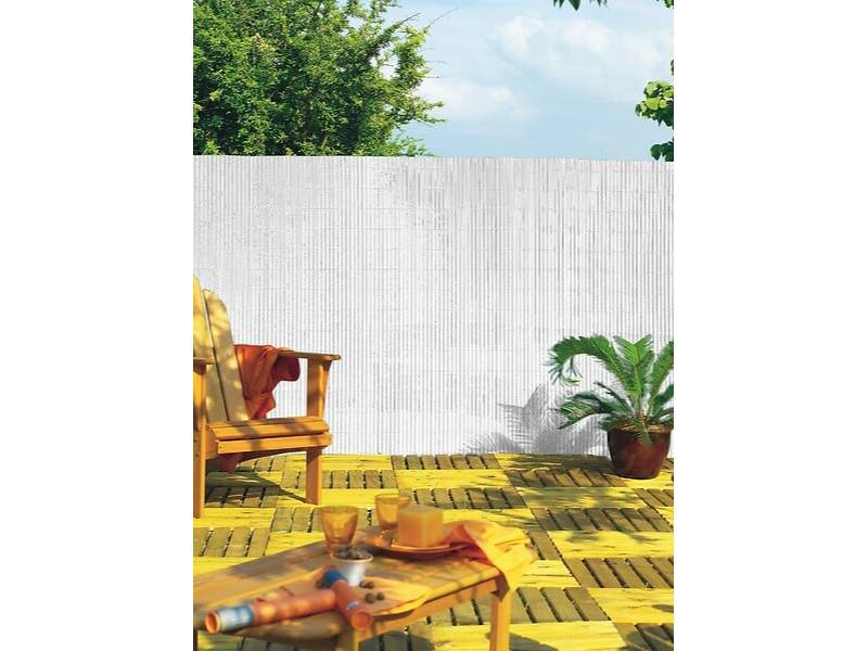 Nortène - PLASTICANE SF Canisse PVC simple face 17mm- 85% Blanc 1x3m