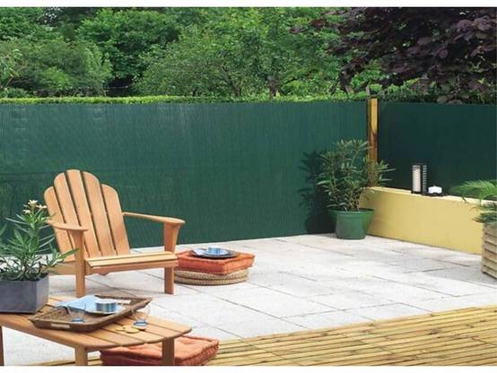 Nortène - PLASTICANE SF Canisse PVC simple face 17mm- 85% Vert 1x3m - Image 1