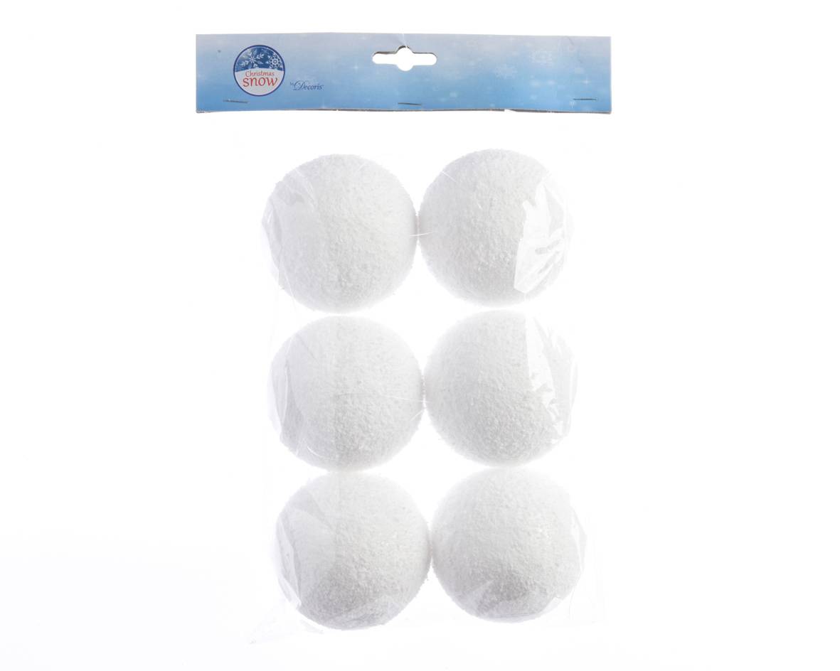 Boule de neige mousse organza hanger Ø 8 cm – DECORIS
