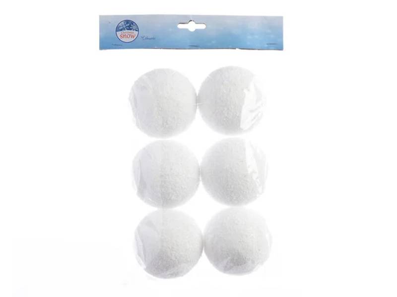 Decoris - Boule de neige mousse organza hanger Ø 8 cm – DECORIS - Image 4