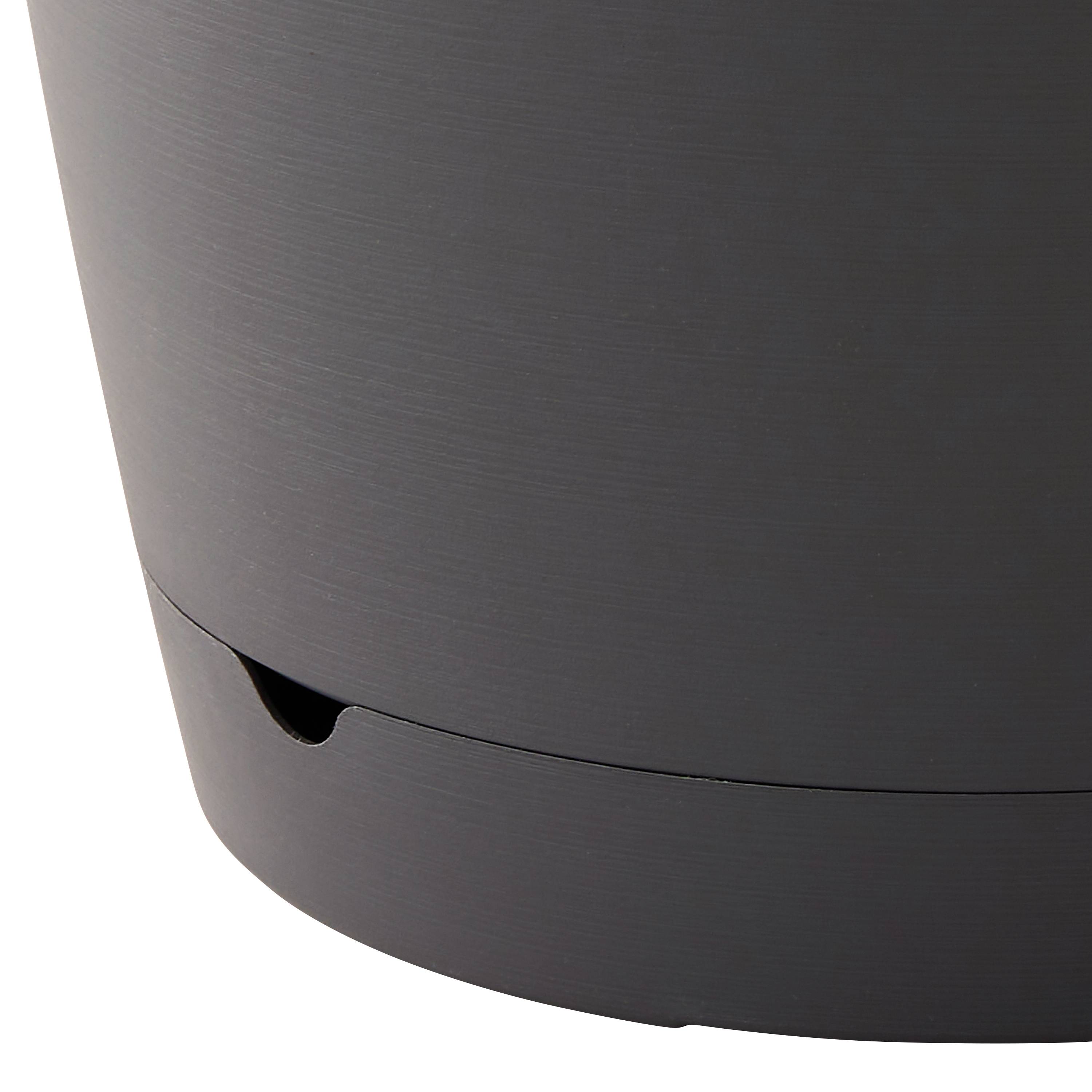 Ecloz - Ecloz - Pot à réserve d'eau L'Autonome Rond Anthracite ⌀30cm - Image 3
