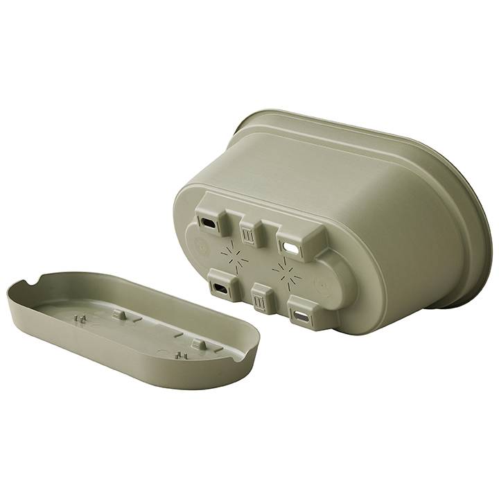 Ecloz - Jardinière à Réserve d'eau L'Autonome Kaki 50cm - Image 4