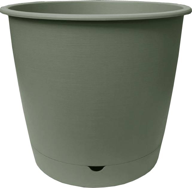 Ecloz - Pot à réserve d'eau L'Autonome Rond Kaki ⌀ 50 cm - ECLOZ