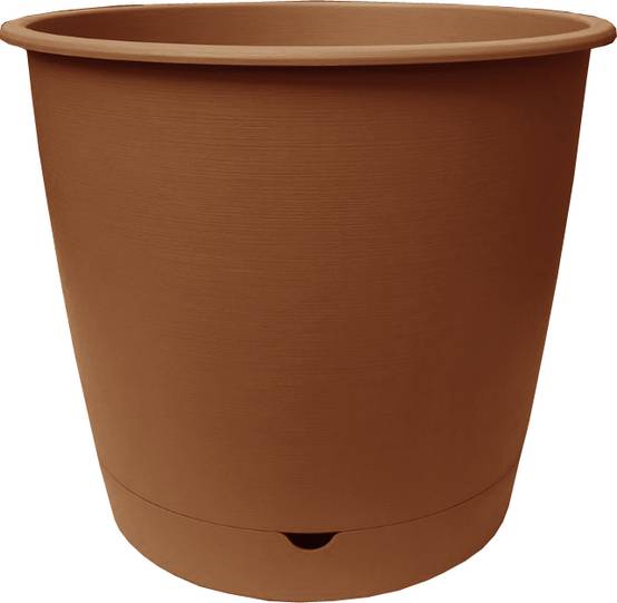 Ecloz - Pot à réserve d'eau L'Autonome Rond Terre Cuite ⌀ 50 cm - ECLOZ