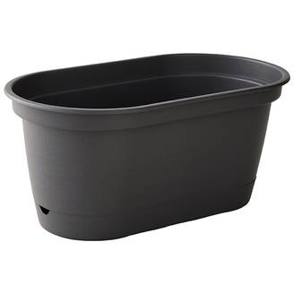 Ecloz - Ecloz - Jardinière à Réserve d'eau L'Autonome Anthracite 40cm