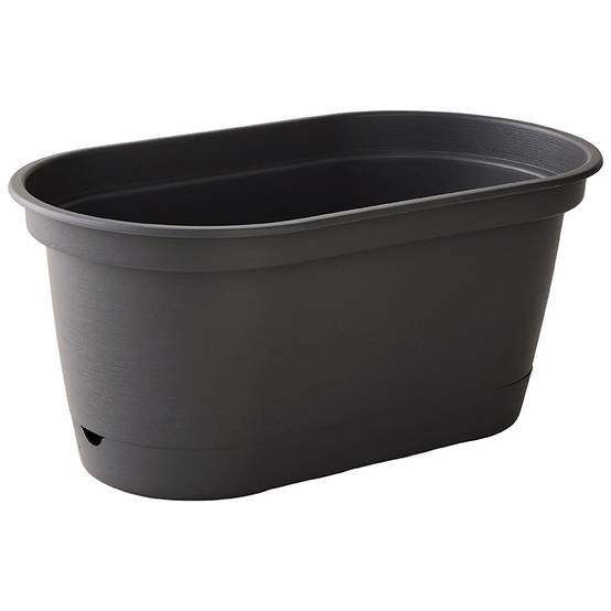Ecloz - Ecloz - Jardinière à Réserve d'eau L'Autonome Anthracite 40cm - Image 1