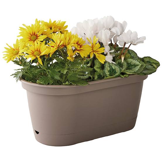 Ecloz - Jardinière à Réserve d'eau L'Autonome Taupe 40 cm - ECLOZ - Image 4
