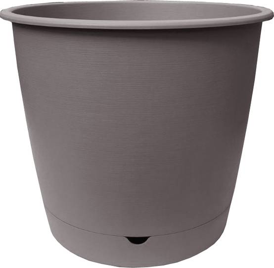 Ecloz - Pot à réserve d'eau L'Autonome Rond Taupe ⌀ 50 cm - ECLOZ