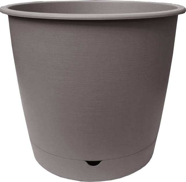 Ecloz - Pot à réserve d'eau L'Autonome Rond Taupe ⌀ 50 cm - ECLOZ