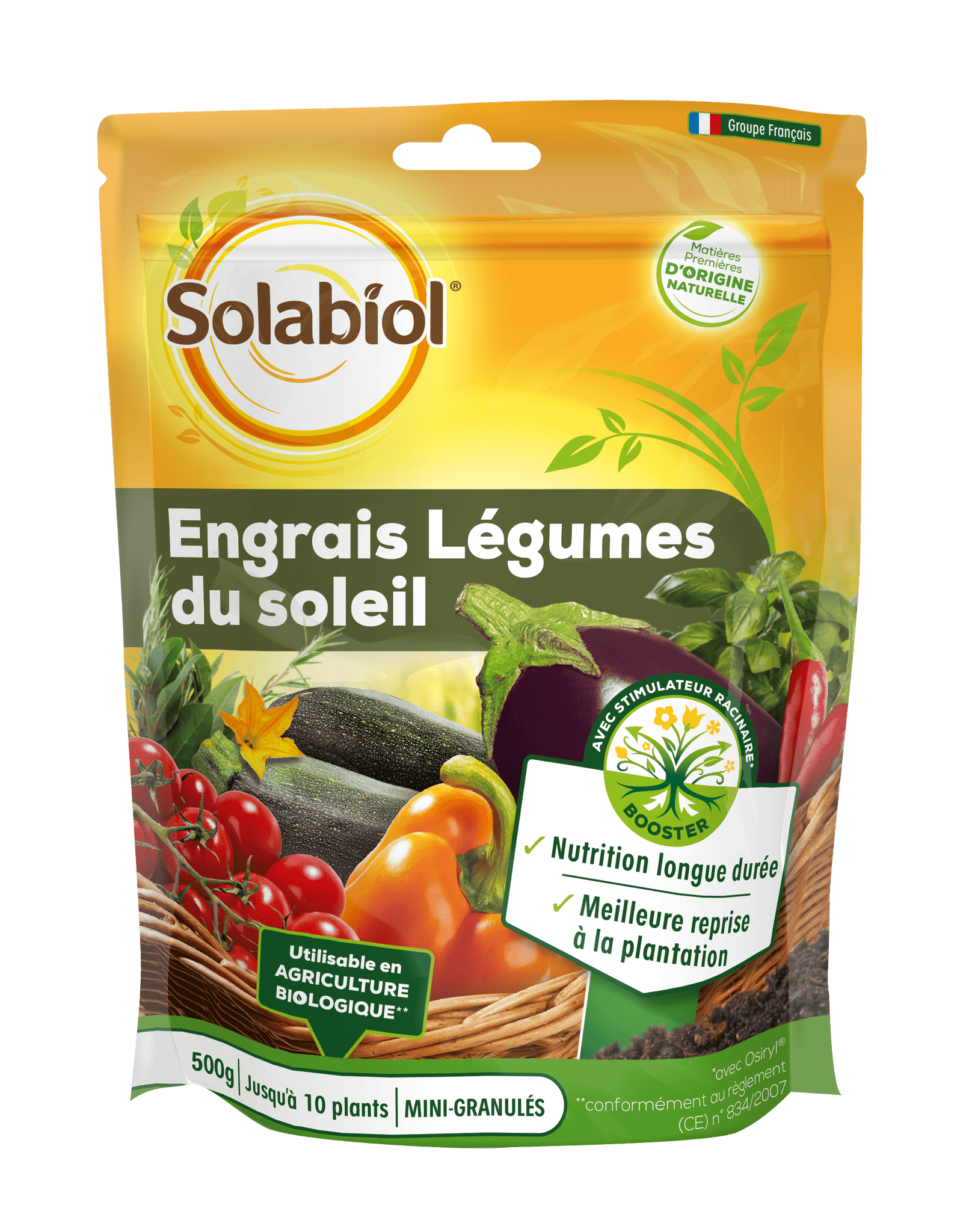 Solabiol - ENGRAIS PLANTES ET LEGUMES DU SOLEIL 12 X 500G SOL