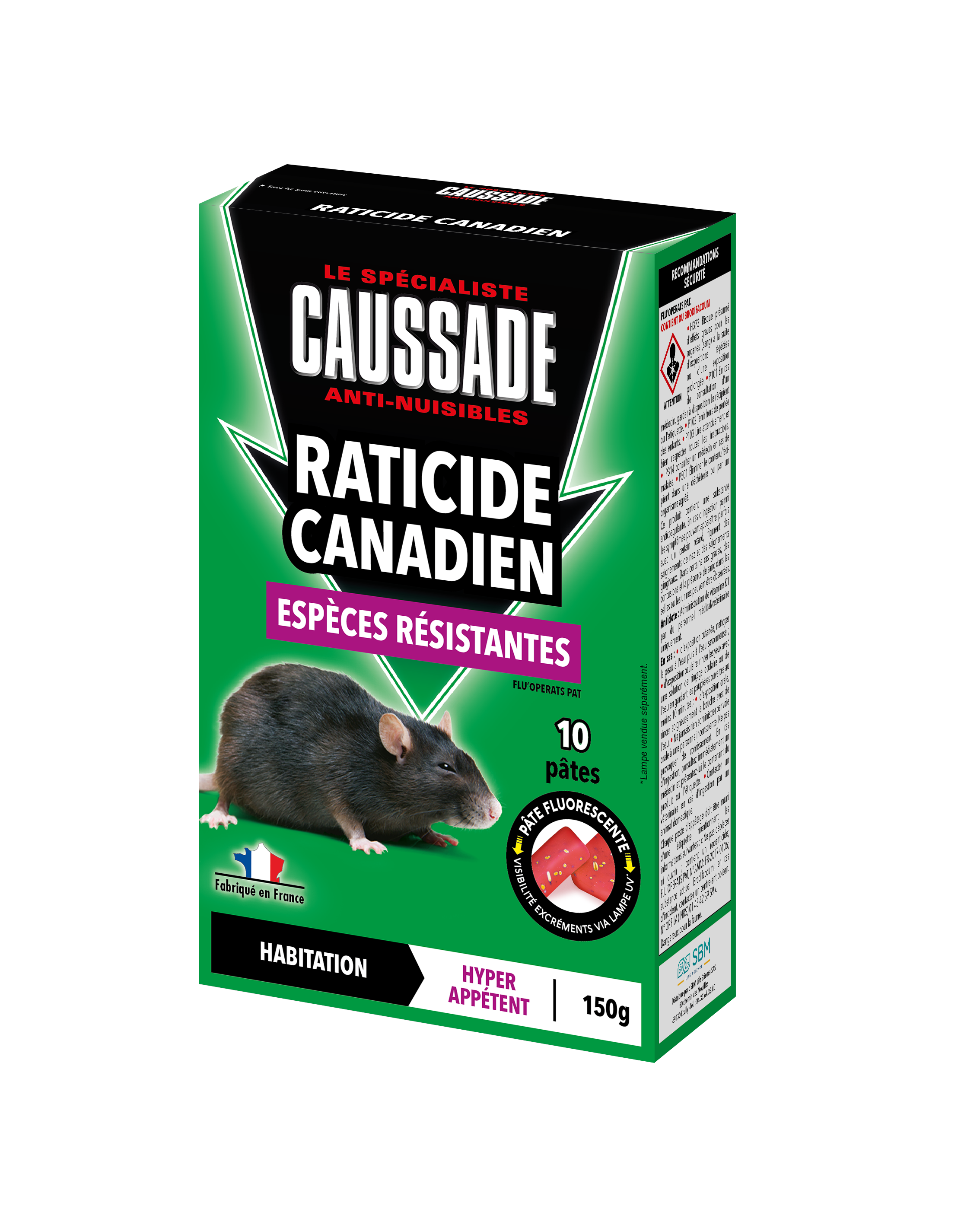 Caussade - RATS - PATE FLUO 150G