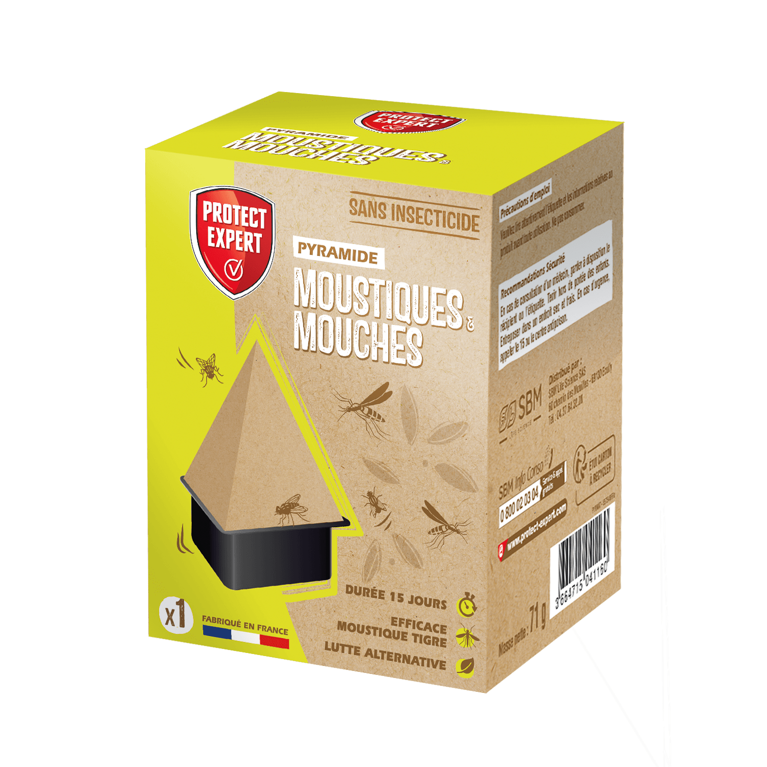 Protect Expert - Pyramide anti-moustiques et mouches adhésive Protect Expert - Image 2