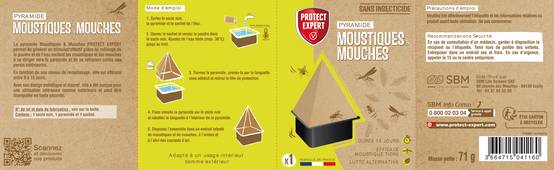 Protect Expert - Pyramide anti-moustiques et mouches adhésive Protect Expert - Image 7