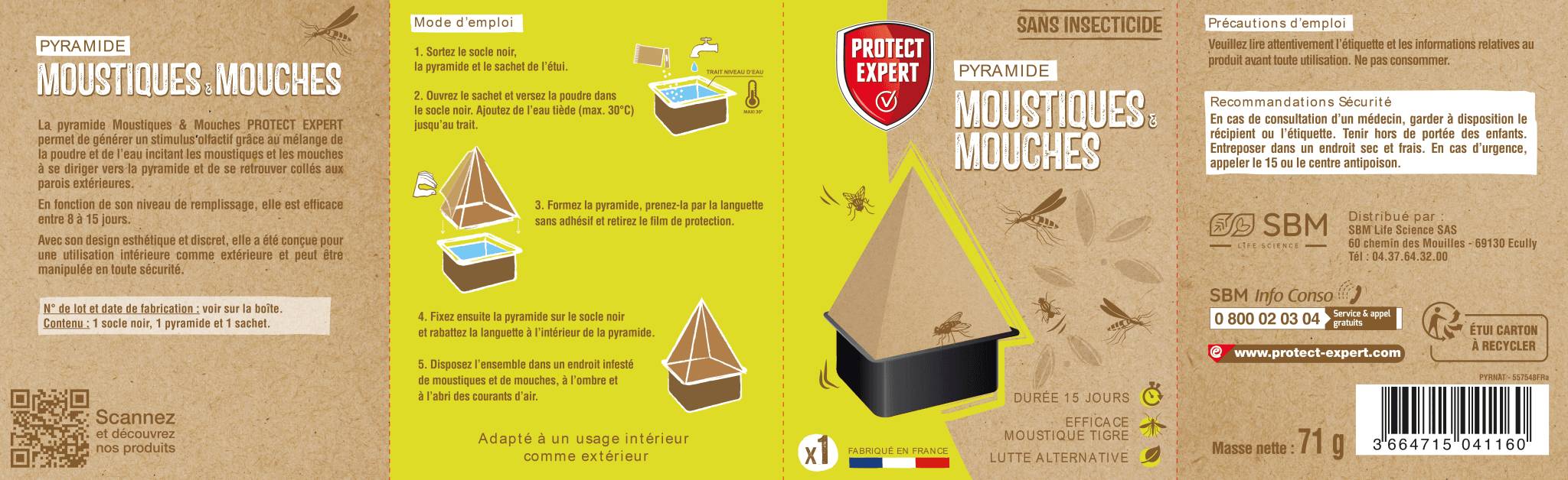 Protect Expert - Pyramide anti-moustiques et mouches adhésive Protect Expert - Image 7