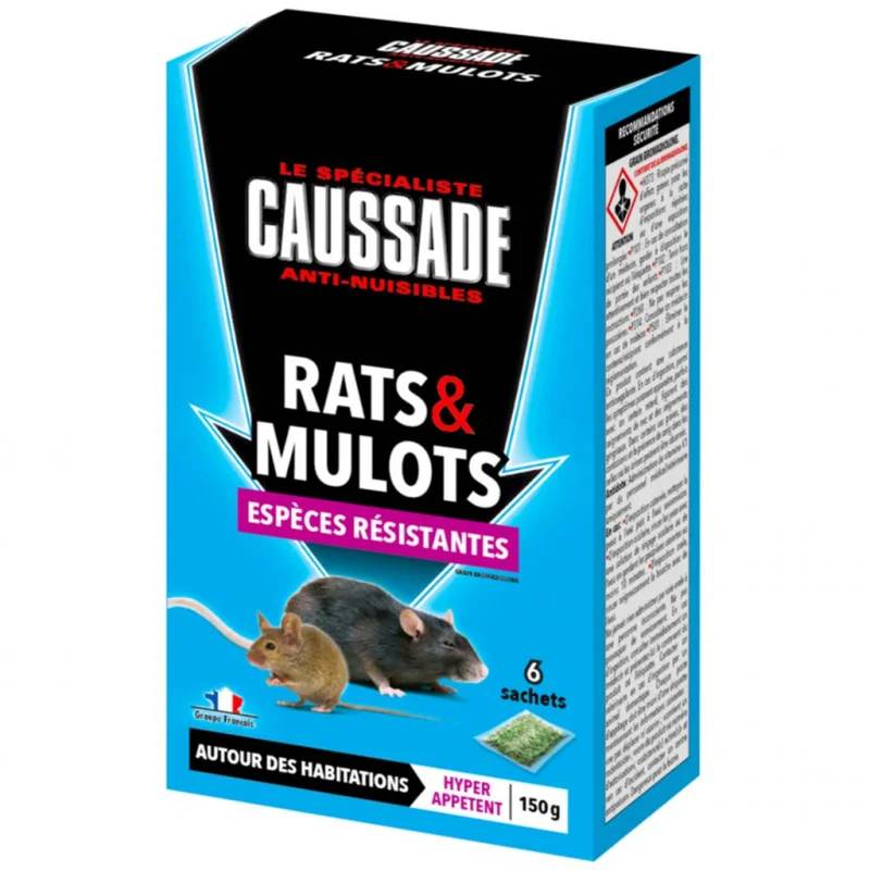 Caussade - Céréales rats et mulots espèces résistantes 150g - CAUSSADE - Image 1