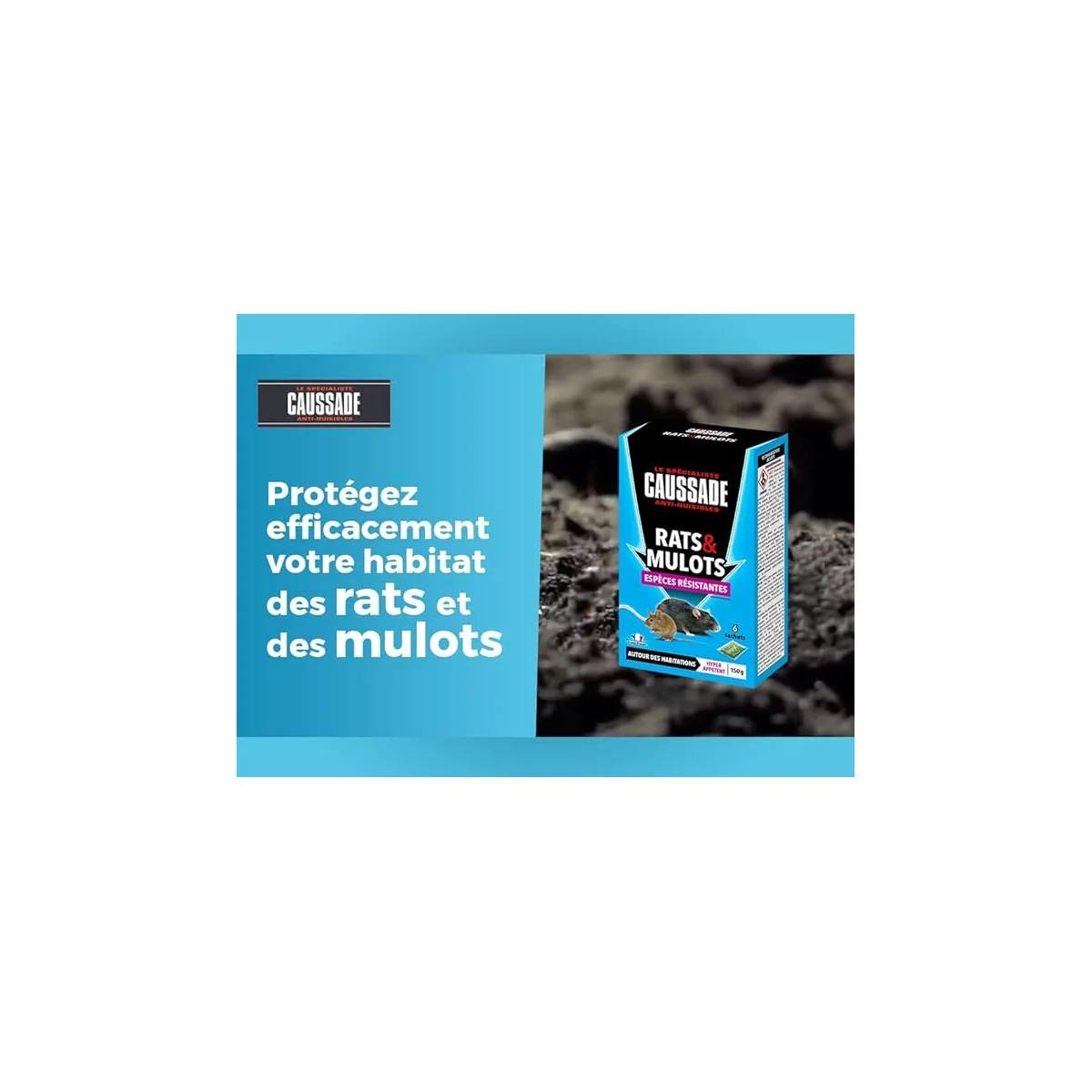 Caussade - Céréales rats et mulots espèces résistantes 150g - CAUSSADE - Image 2