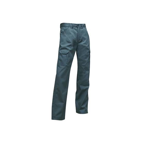 Pantalon de travail multipoches polyester coton vert - LMA - Image 2