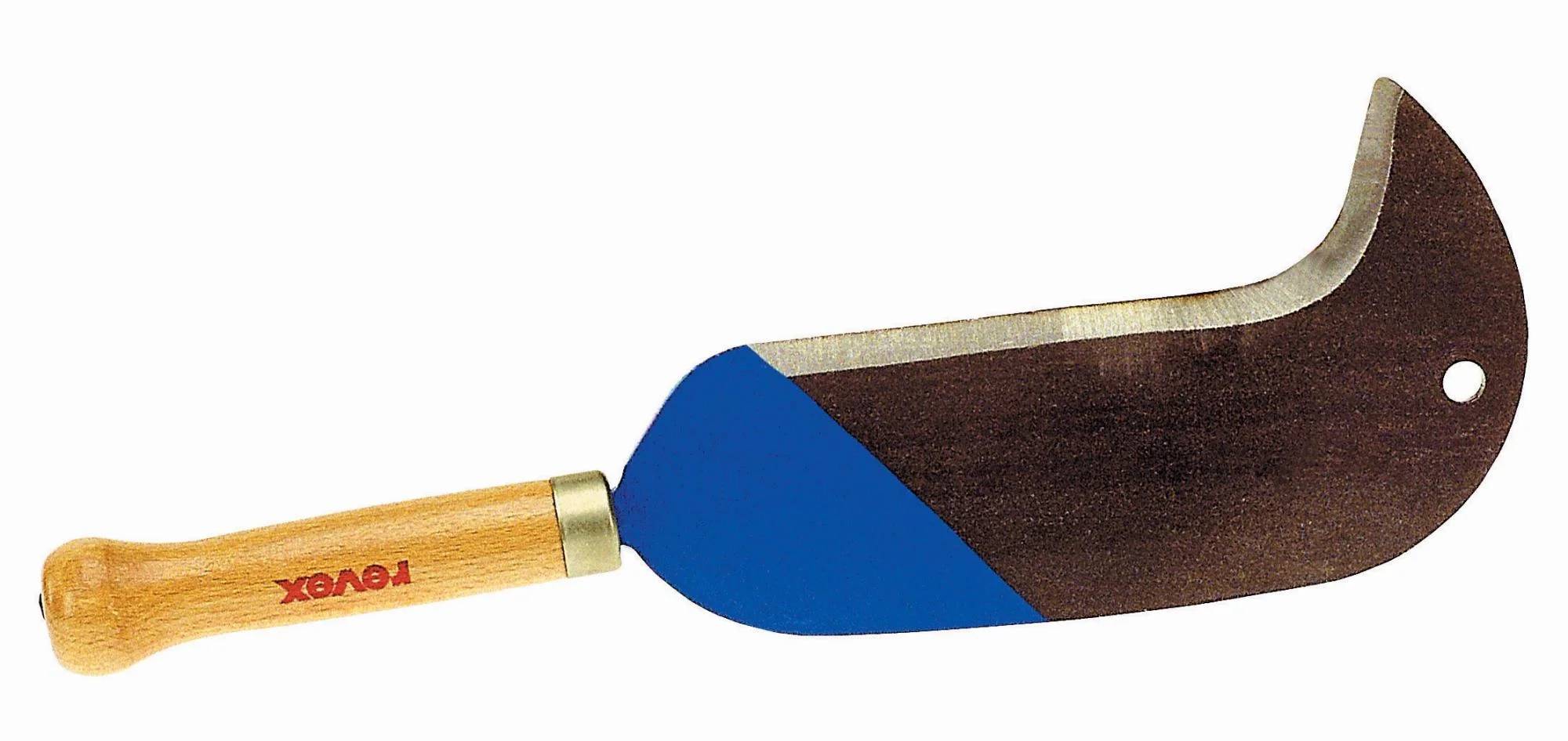 Serpe à soie standard acier forgé bleu L.40 cm H.9 cm - Revex - Image 1
