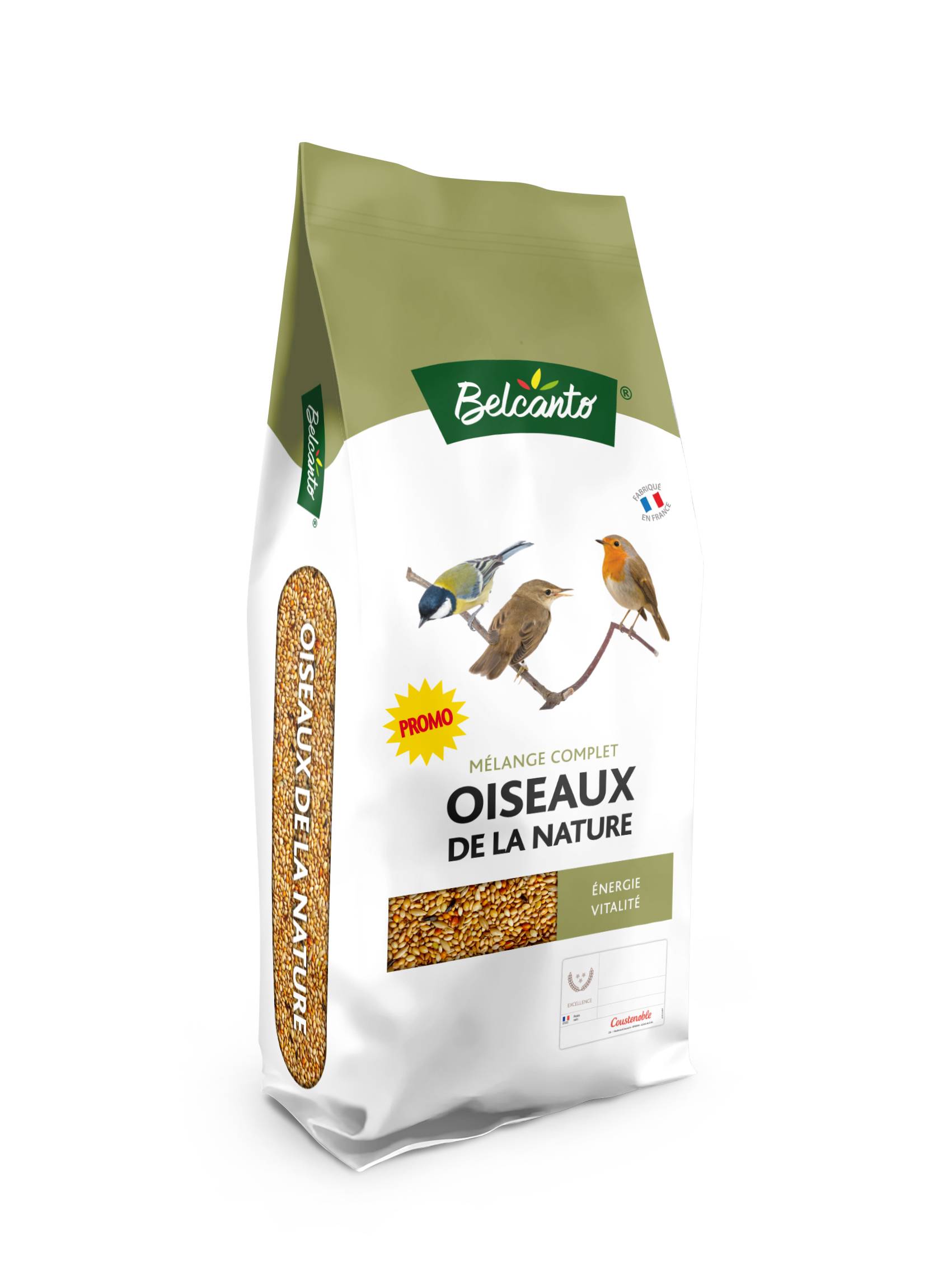 Belcanto - Mélange de graines pour  oiseaux de la nature 20 + 2 kg OFFERTS - Belcanto
