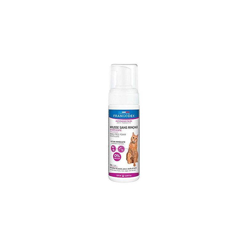 Shampooing mousse sans rinçage chien - FRANCODEX