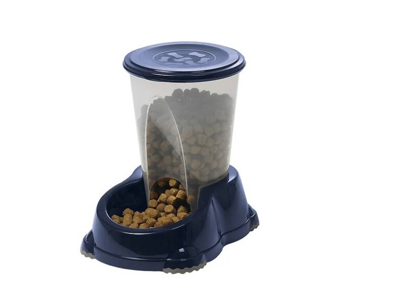 Distributeur de croquettes plastique 1.5 litres petit et moyen chien – MODERNA - Image 2