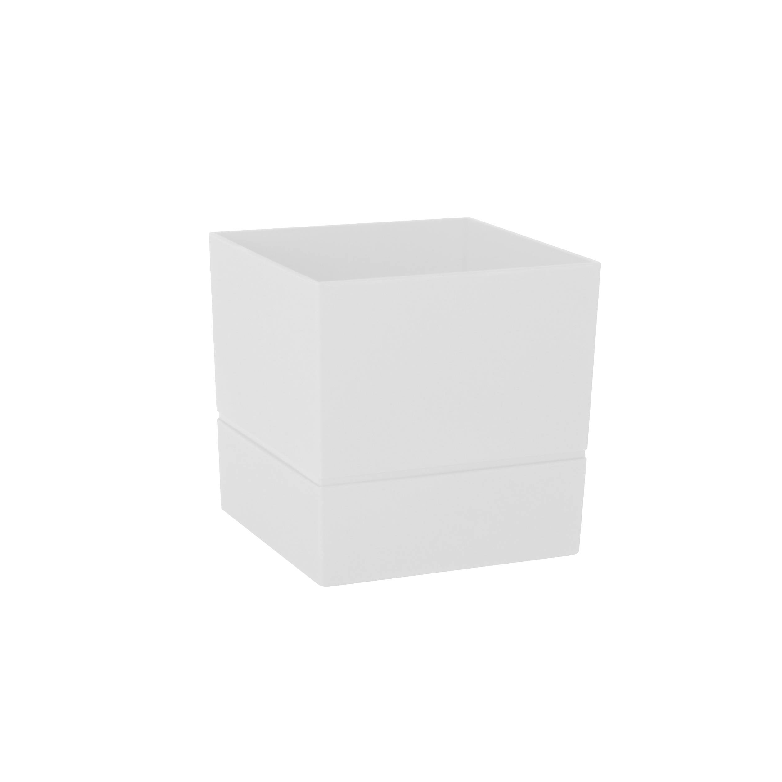 EDA - Pot carré Blanc Aquaduo l.14,3 x P.14,3 x H.14,3 - 15 L