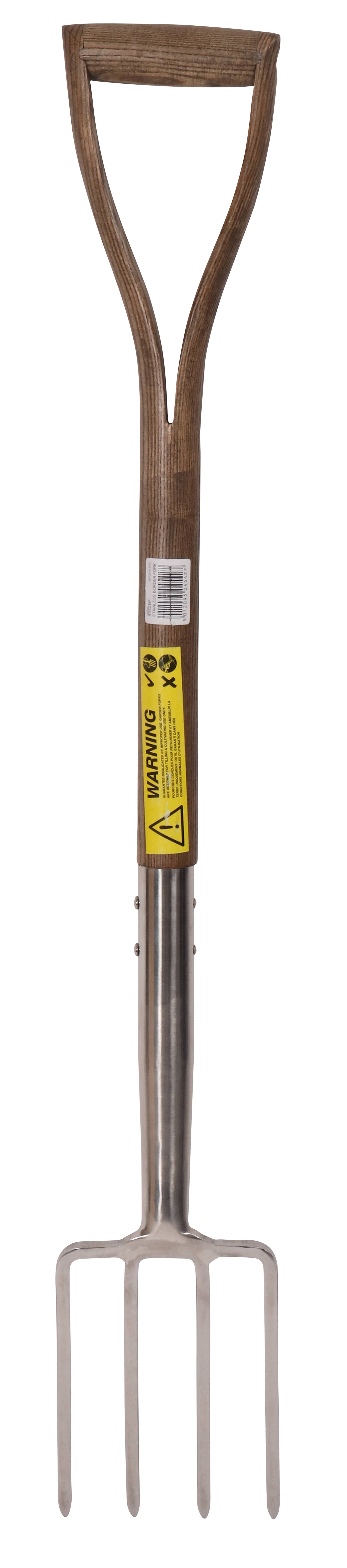 Fourche à bêcher Inox 4 dents Bois 104 cm - S&J - Image 3