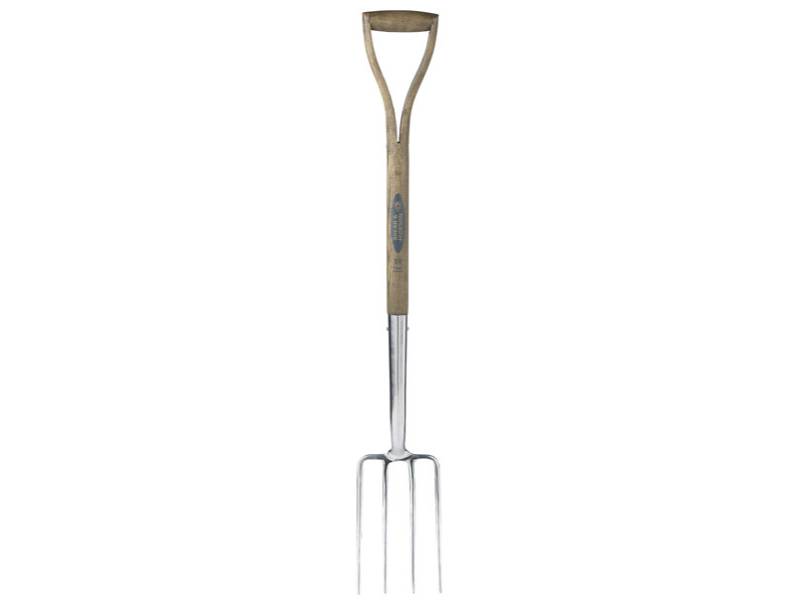Fourche à bêcher Inox 4 dents Bois 104 cm - S&J - Image 4