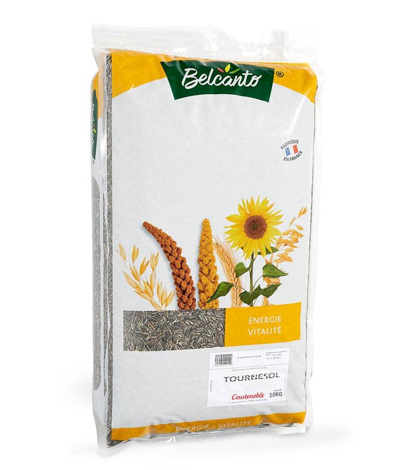 Belcanto - Graines de tournesol gros grain pour oiseaux de la nature 10 kg - Belcanto