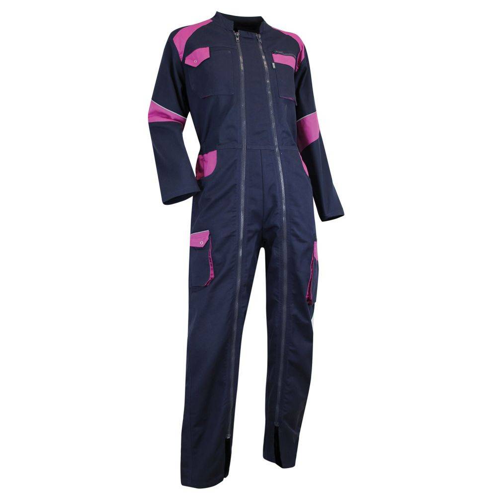 Combinaison de travail femme bicolore bleu foncé/rose L.420.0 cm l.350.0 cm H.30.0 cm - Lma
