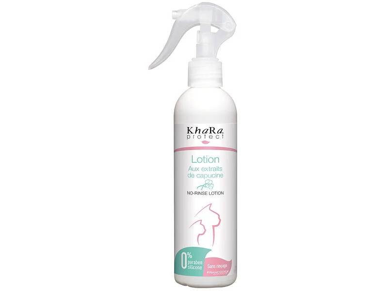 Lotion Nettoyante Extraits Végétaux Chats 250 ml - KHARA