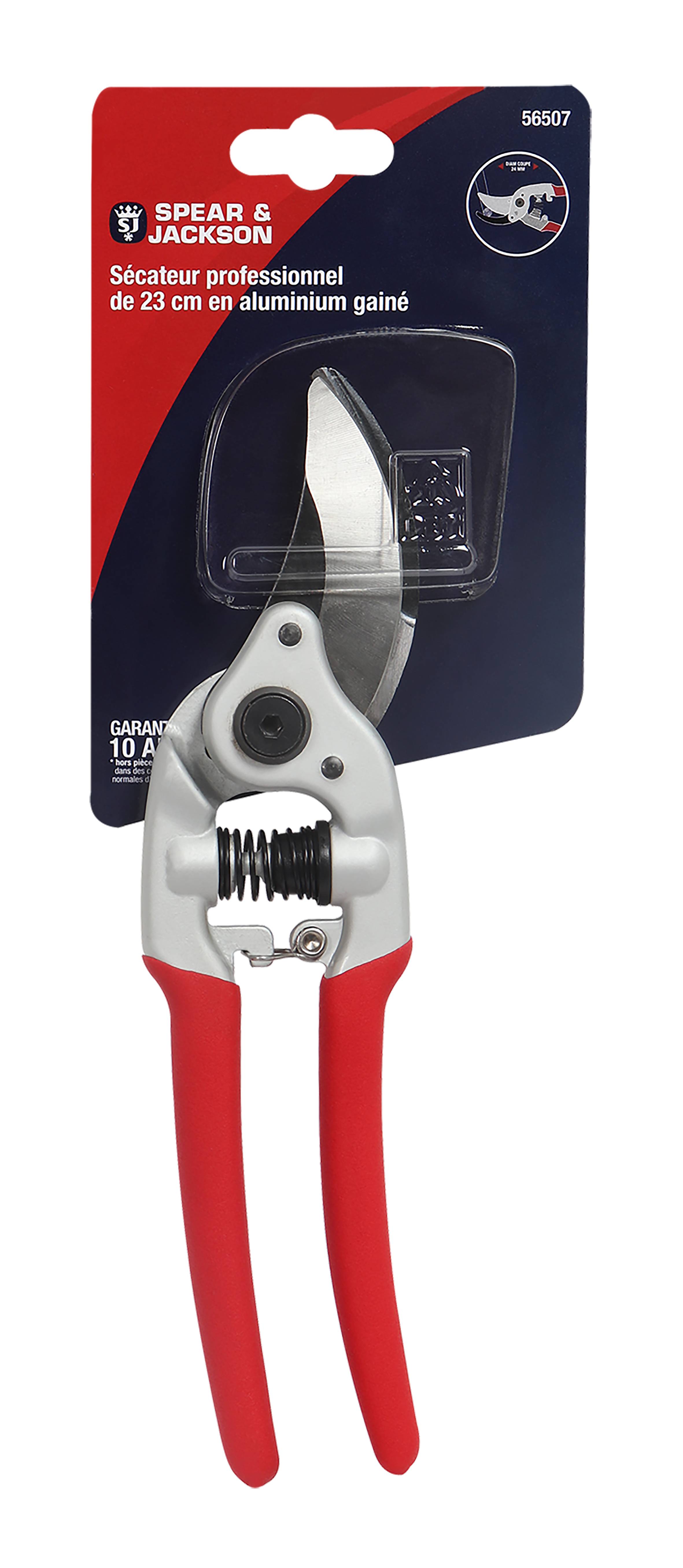 Sécateur forgé aluminium gainé 23 cm 24 mm SPEAR & JACKSON - Image 1