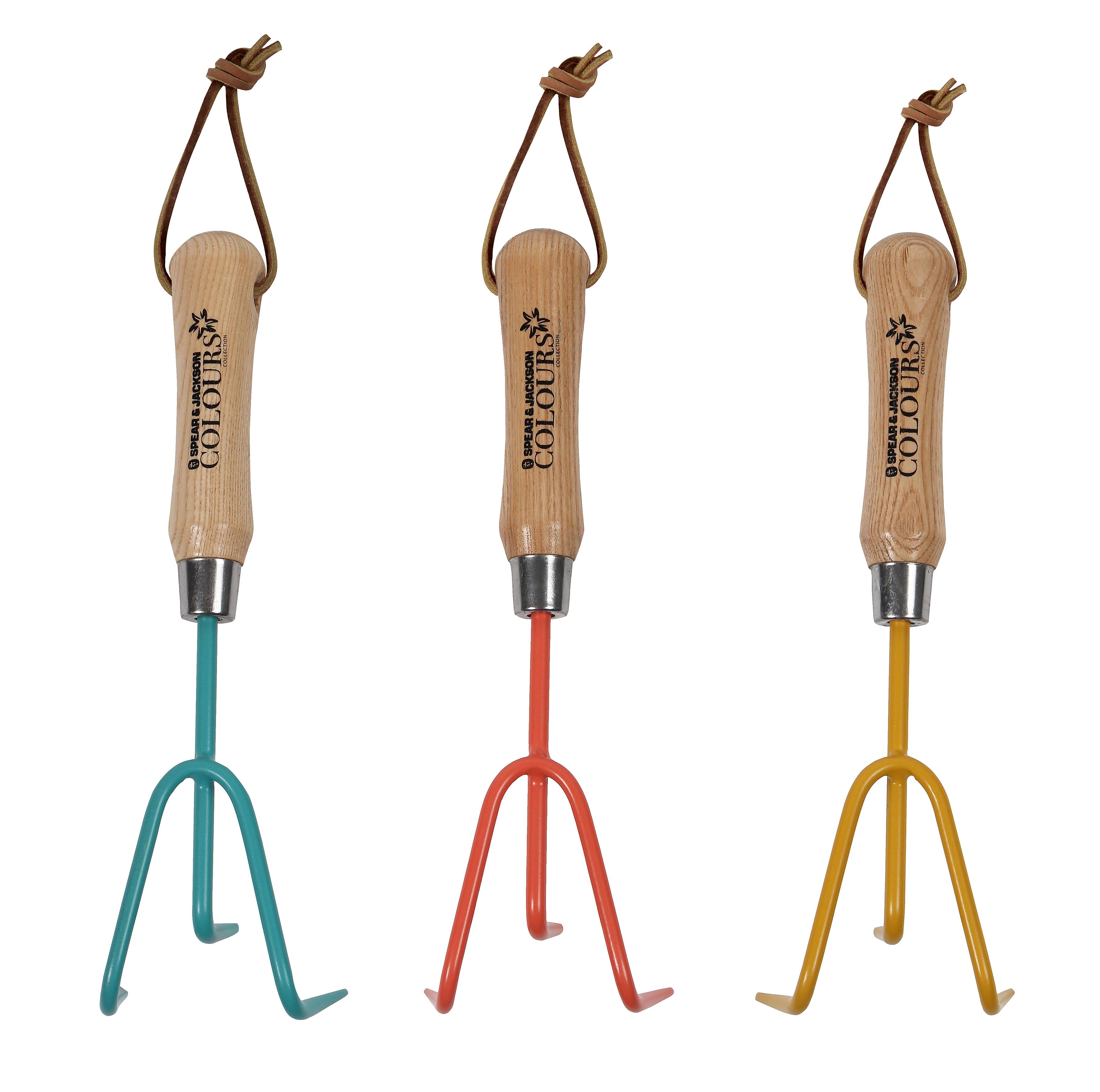 Griffe à fleurs 3 dents bois orange 28,5 cm - SPEAR & JACKSON - Image 1
