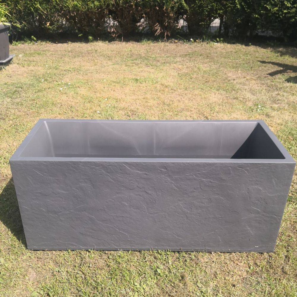 Jardinière Volcania Polypropylène Anthracite 99,5 x 39,5 x 43,5 cm 98 L - EDA - Image 5