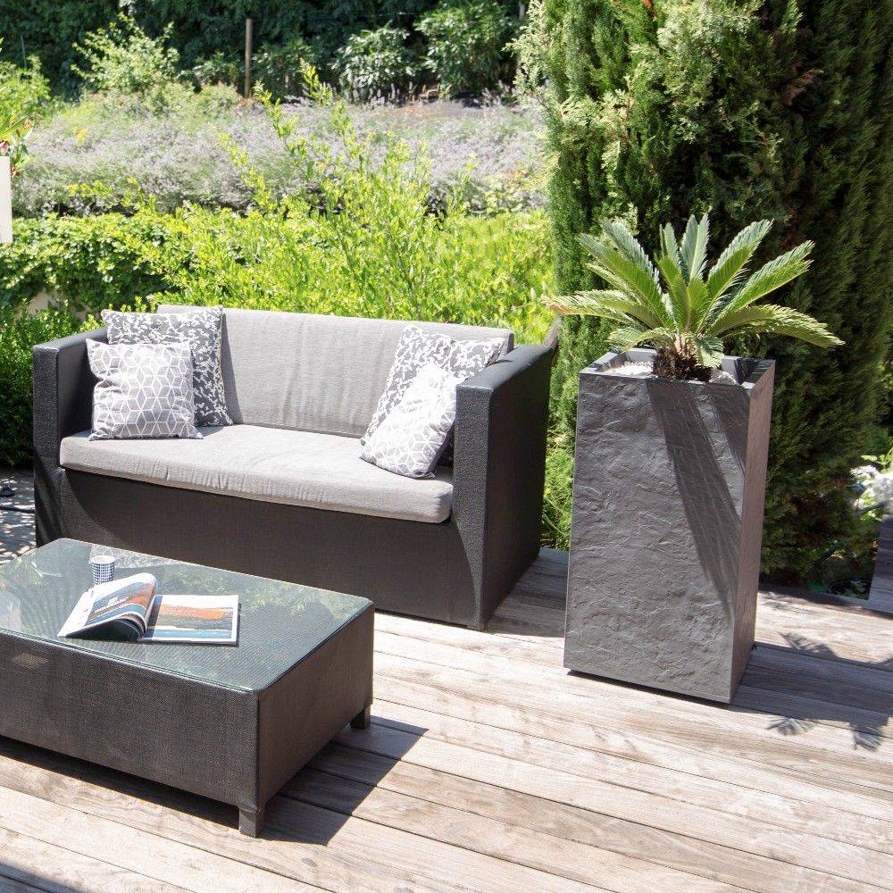 Bac carré haut Volcania plastique L39,5 H80cm 31L gris anthracite - Image 3