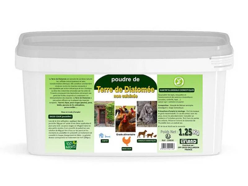 Terre de Diatomée Alimentaire Naturelle 1,25 kg - LIFLAND - Image 1