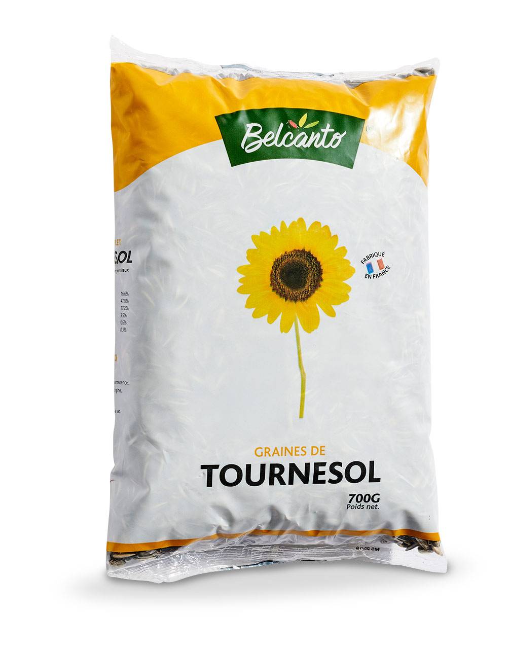 Belcanto - Graines de tournesol strié petit pour oiseaux de la nature 700 g - Belcanto