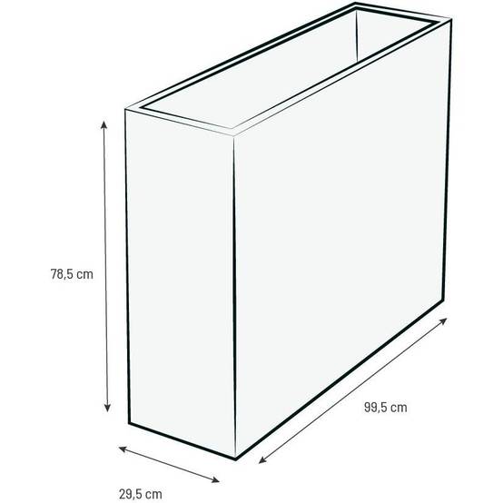 Muret EDA Volcania Loft XL plast Gris anthr L99,5 H78,5 cm 63L - Image 5
