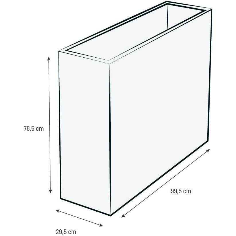Muret EDA Volcania Loft XL plast Gris anthr L99,5 H78,5 cm 63L - Image 5