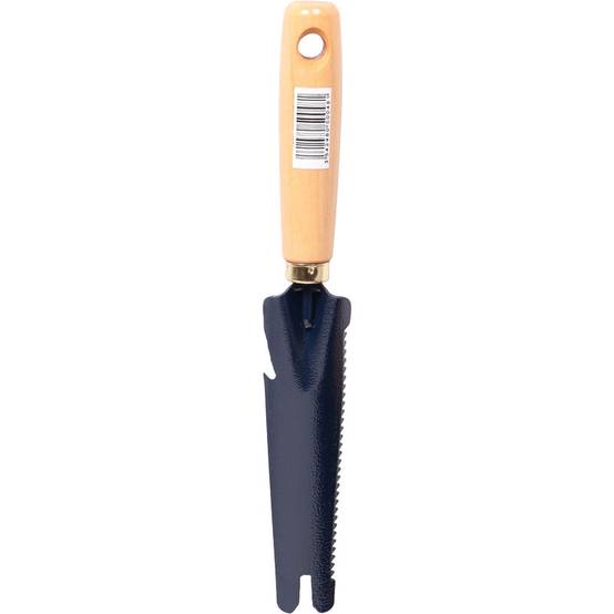 Couteau désherbeur dentelé et affûté acier et hêtre bleu 32,30 cm - S&J - Image 6
