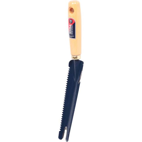 Couteau désherbeur dentelé et affûté acier et hêtre bleu 32,30 cm - S&J - Image 10