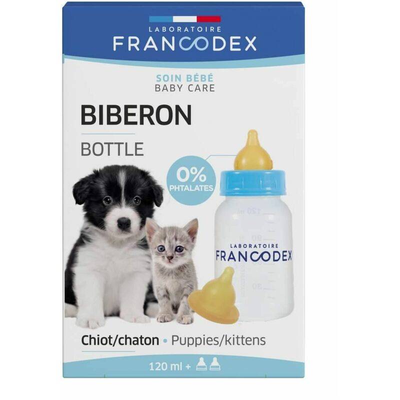 Biberon Chiot Et Chaton Plastique Rigide 120 ml – FRANCODEX - Image 4