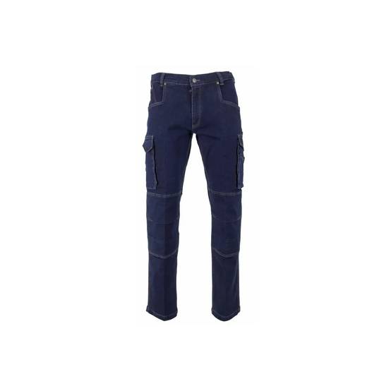 jeans braguette zippée poches genouillères - Image 1