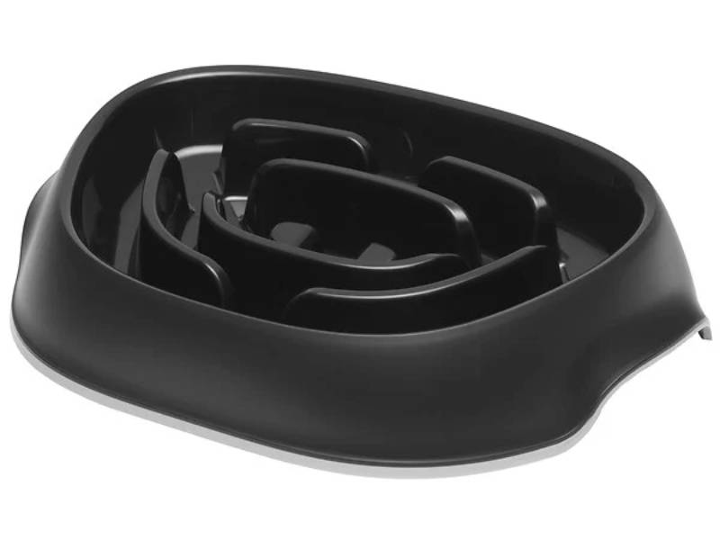 Ecuelle anti glouton plastique noir 950 ml 34,5x24,5x8,5 cm - MODERNA - Image 1
