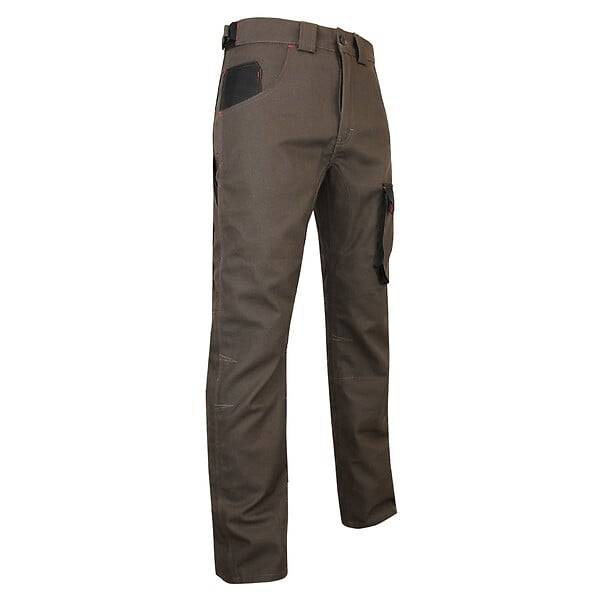 Pantalon de travail coton polyester taupe T50 - LMA - Image 1