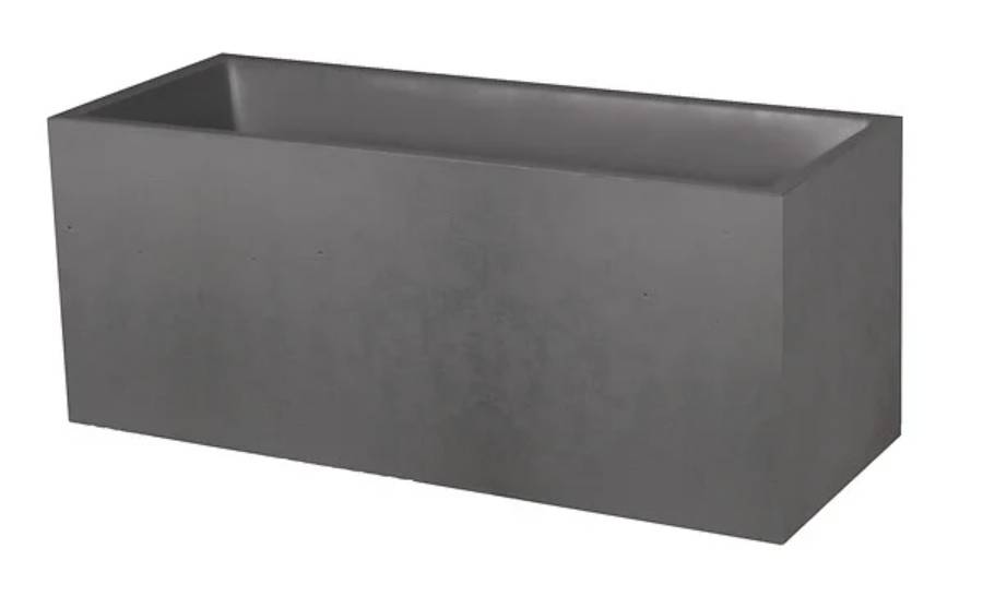 Jardinière EDA rectangulaire Basalt Anthracite