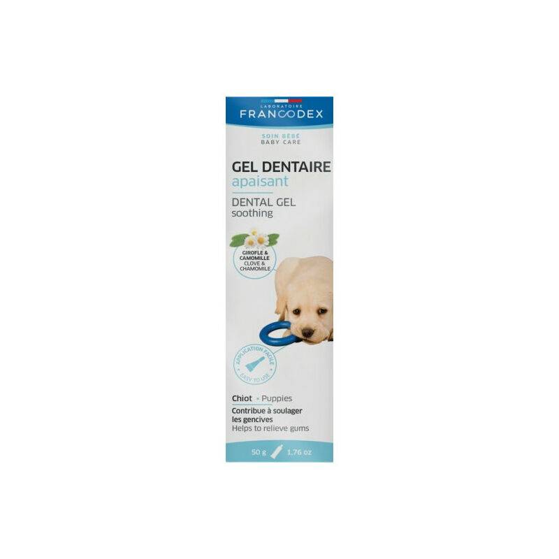 Gel dentaire apaisant pour chiot 50 g - FRANCODEX - Image 2