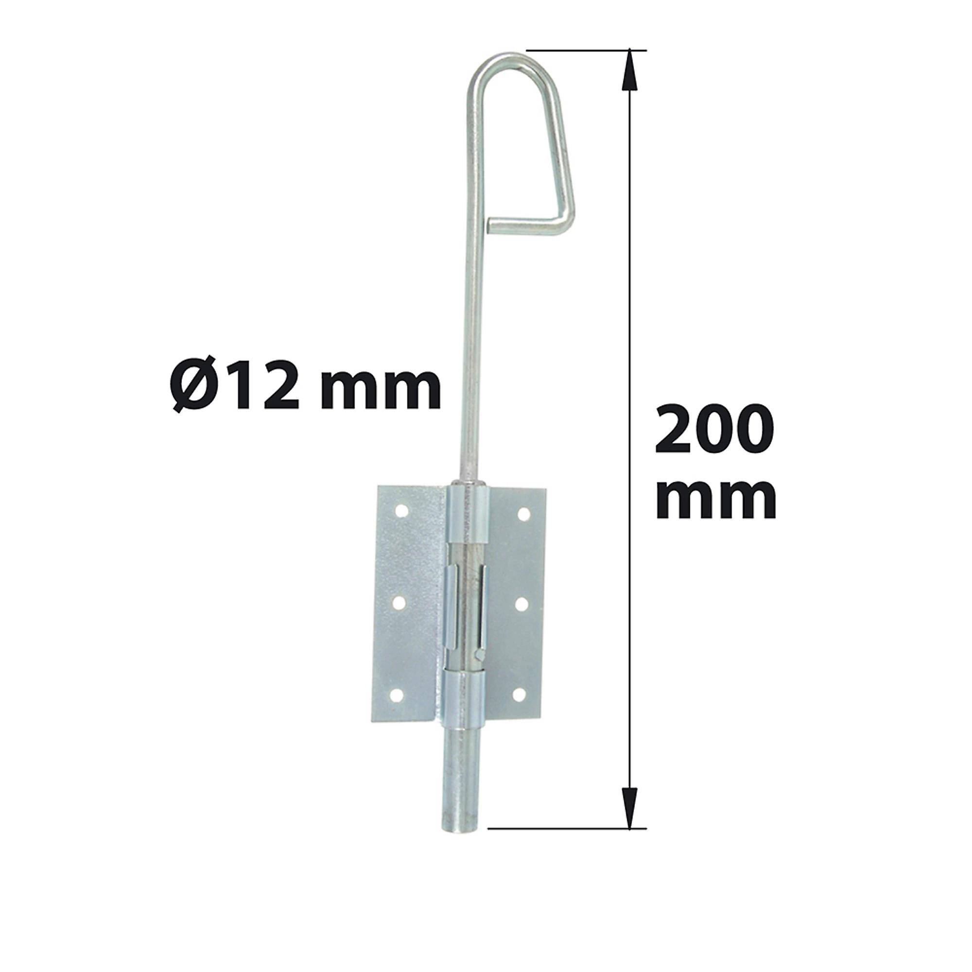 Verrou baionnette acier zingué blanc Ø12 L.200 mm - Afbat - Image 5