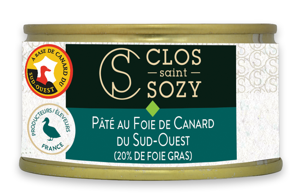 Clos Saint Sozy - Pâté au foie canard du Sud-Ouest 130 g - Clos Saint Sozy